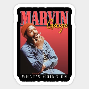 Marvin Gaye Vintage 1984 // What's Going On Original Fan Design Artwork Sticker